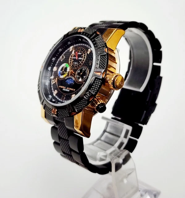 Men MULTIFUNCTION Watch DANIEL STEIGER "Equinox". DS7058DM. Marked Diamonds Dial