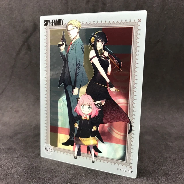 SPY X FAMILY LOID YOR ANYA No.32 Japanese Collectable Clear Card Anime