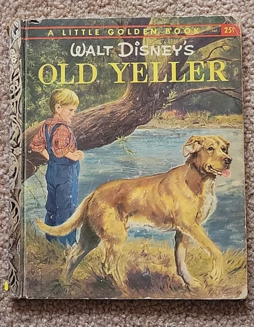 Vintage Little Golden Book Walt Disney's OLD YELLER 1957 B