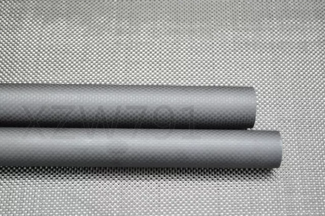 2pc 9mm ODX 7mm IDX 500MM 100% Roll Wrapped Carbon Fiber Tube 3K / Tubing Matte