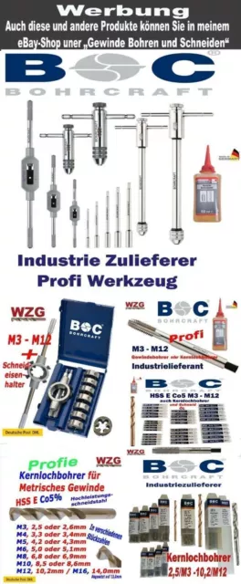 Metallbohrer Edelstahl Bohrer Cobalt Spiralbohrer HSS E Co5 /V2A  10er Pack BC 3