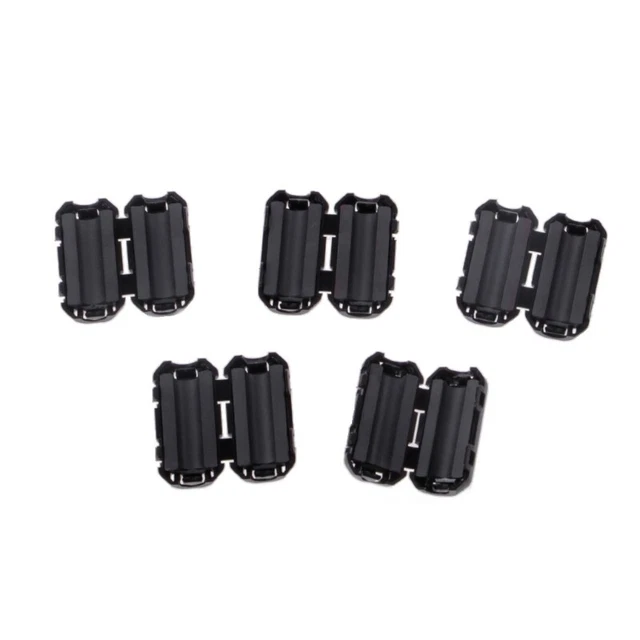 5 PCS 5MM ClipOn Ferrite Noise Suppressor RFI Clip Cable 15.35