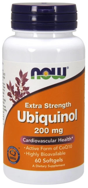 NOW Foods Ubiquinol 100mg & 200mg Active Form CoQ10 Co-Enzyme Q10 2 SIZES
