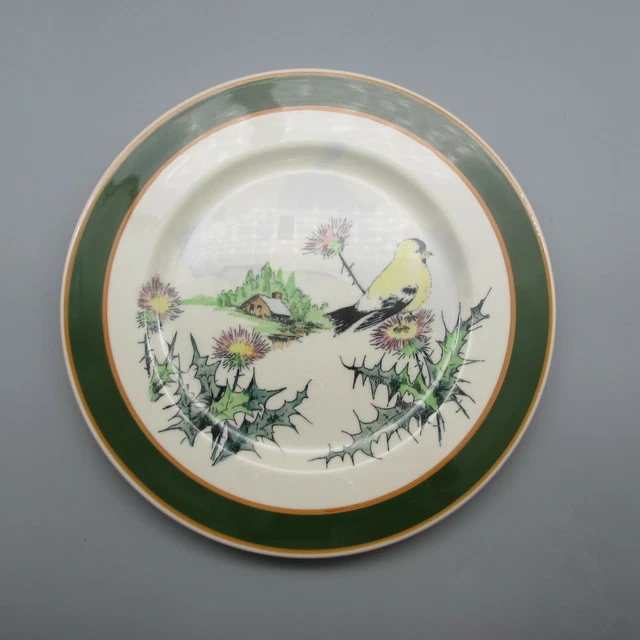 SYRACUSE Nature Study Birds #32 Goldfinch Dinner Plate Railroad Homestead Hotel