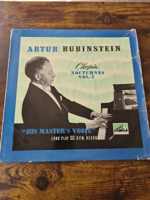 Chopin - Artur Rubinstein - Nocturnes Vol 2 - Mono - 1st Edition - 1954 - UK