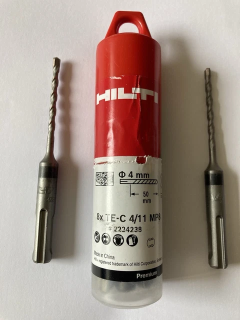 HILTI TE-CX SET (4) M10 SATZ SDS+ Masonry Drill Bit Set HILTI TE-CX SET (4) M10 SATZ SDS+ Masonry Drill Bit Set