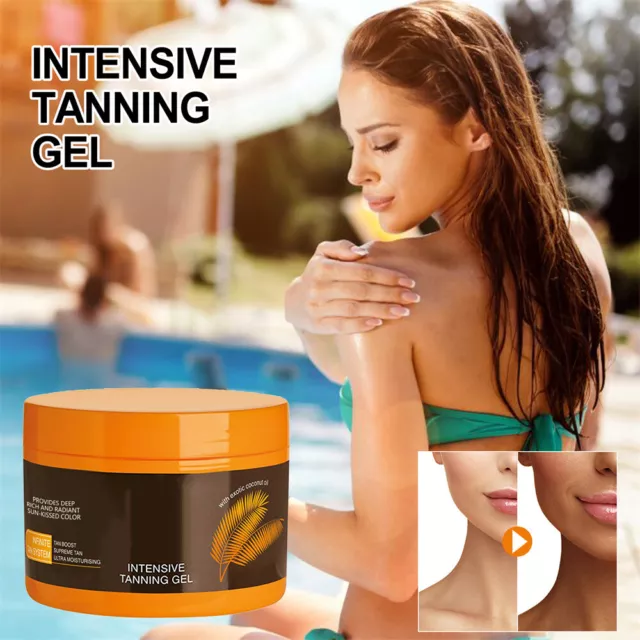 150g Bräunungsgel Intensive Tanning Gel Bräunungslotionen mit Kokosnussöl Vit