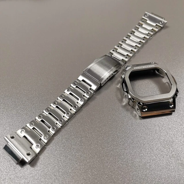 Lünette Für Casio G-SHOCK DW5600 GWM5610 Metalluhr Bnad Strap Case