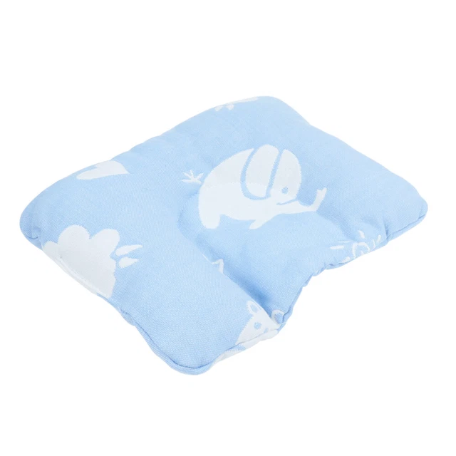 Cojín de bebé con caricatura algodón en forma de U para niños pequeños (azul)