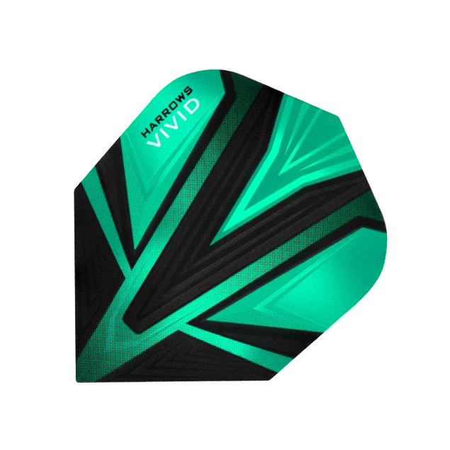 Dart Flights HARROWS VIVID Standard Shape Extra Strong JADE