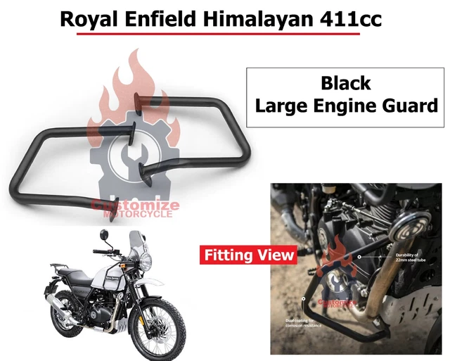 ROYAL ENFIELD &HIMALAYAN 411cc" Black Large "Engine Guard" 73.90