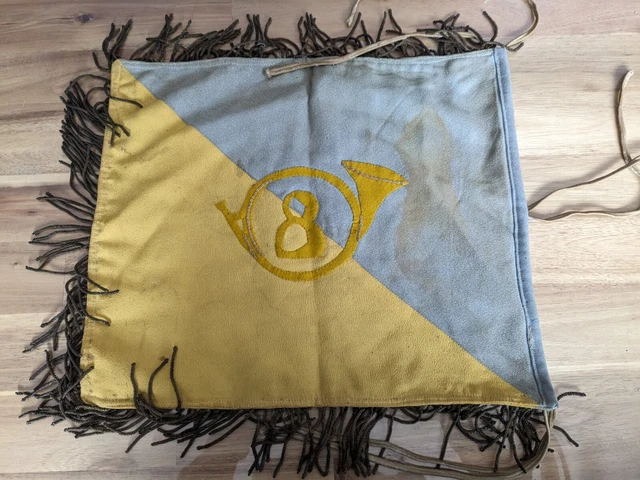 Drapeaux - fanion en tissu 4 eme regiment d infanterie de marine 27 x 23 cm