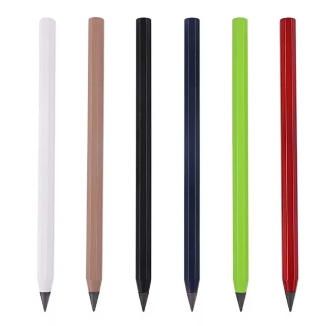 Metal Inkless Pen Aluminium Everlasting Pencil Erasable Pen Eternal Pencil