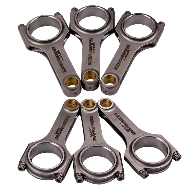 6 Bielles H Beam Forgées 4340 Pour Nissan Datsun L28 280Z - Avec Boulons ARP2000, TÜV Approuvé