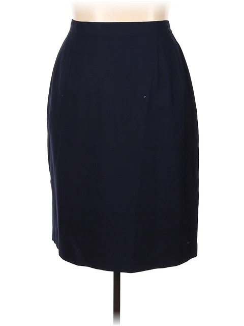 Amanda Smith Women Blue Casual Skirt 24 Plus