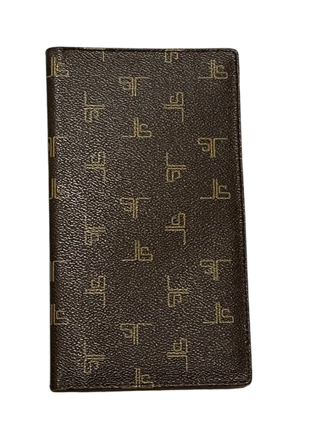 Porte-monnaie Feuille Ancien Reader Digest - Cuir Noir Avec Calculatrice - Neuf Sans étiquette