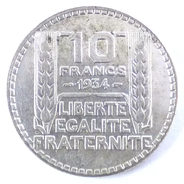 10 Francs, Turin, Silber, 1934, Frankreich (1159)