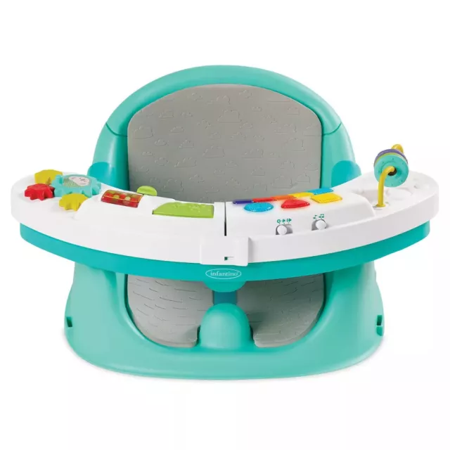 Infantino Music & Lights 3-in-1 Discovery Seat & Booster-Teal