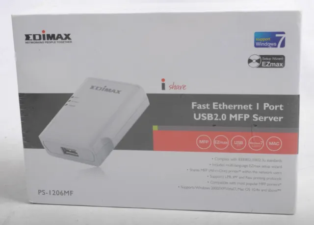 Edimax stampante multifunzione all-in-one server di stampa Fast Ethernet PS-1206MF