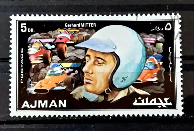 Ajman 1971 Gerhard Mitter Rennfahrer Deutschland Michel 1069 👍