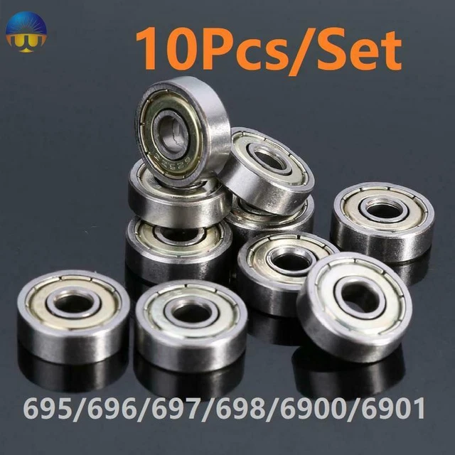 Kit De 10 Roulements à Billes Miniatures 608/623/624/625/626/688zz - Pour Skate, Imprimante 3D, Bricolage