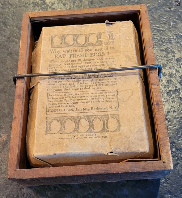 Antique Star Egg Carriers And Trays Mfd By John G. Elbs Rochester, Ny 1906