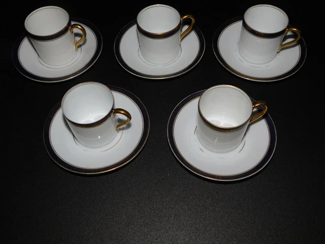 Lot De 5 Tasses à Café Publicitaires GONDOLO - Vintage 1950/60 - Verre Rose - France
