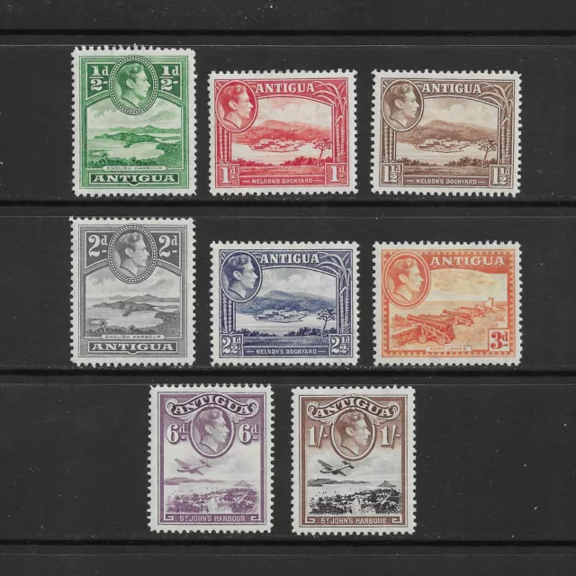 ANTIGUA 1938-51 SG98-105 KGVI Short Set to 1/- MINT MH