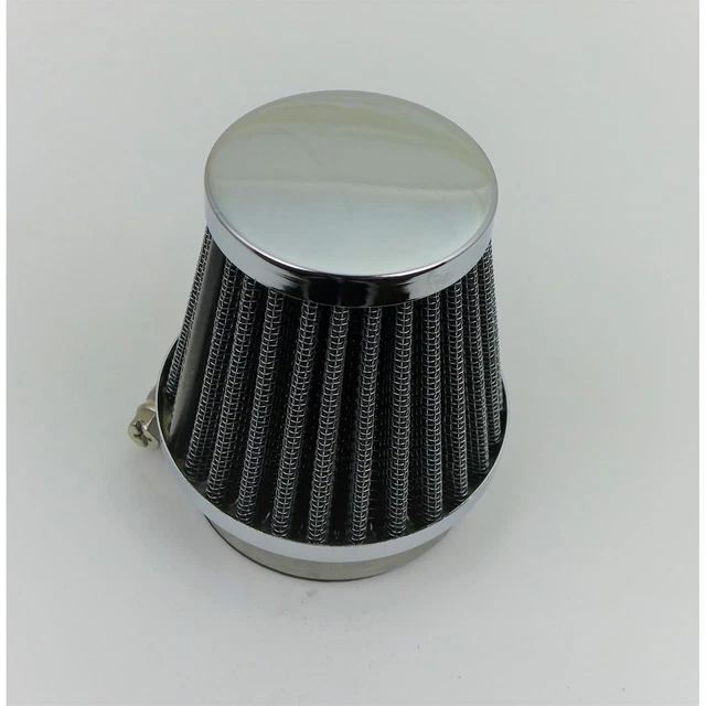 2FastMoto Clamp-On Wire Mesh Air Filter Cleaner Tapered 50mm- Chrome  25-24980