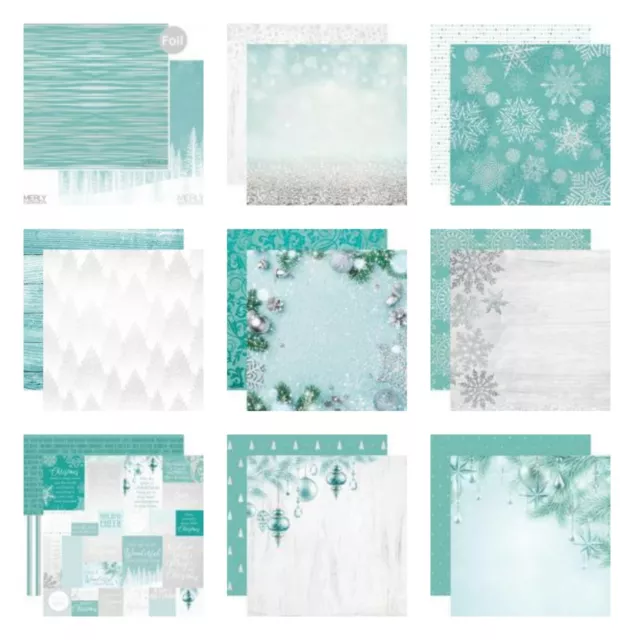 Kaisercraft Let it Snow 12x12" - Double Sided Christmas Foil Scrapbooking Paper