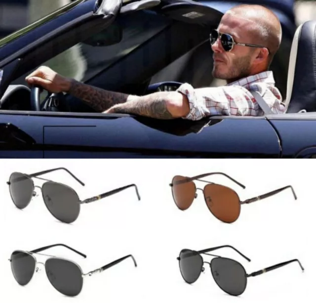 Herren Sonnenbrille Polarisiert Vintage Auto Brille UV400 Piloten + VIDEO