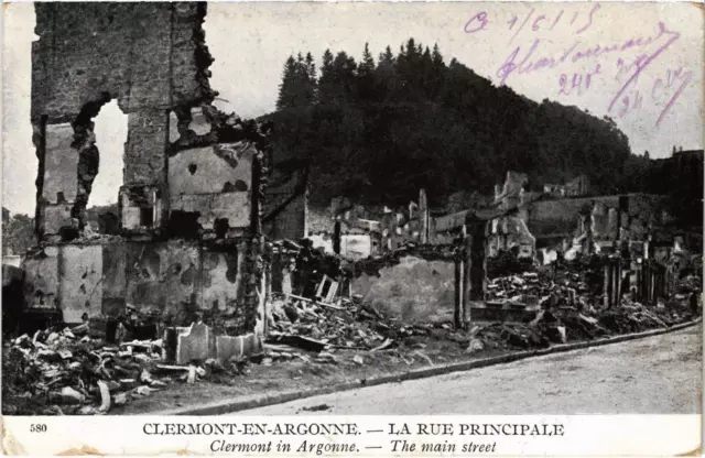CPA Militaire Clermont-en-Argonne - La Rue Principale (91856)