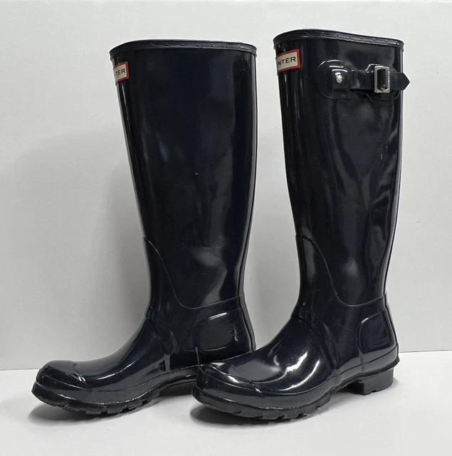 hunter original tall gloss rain boots