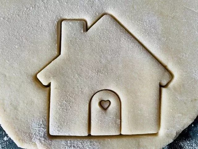 House Heart Cookie Cutter, Biscuit, Pastry, New home