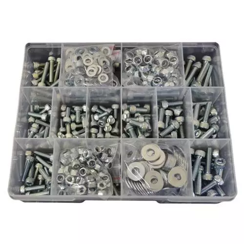 2 Kits of 630pces Socket Cap Screw M5 M6 Zinc Plated Allen Bolt Nut Washer #7