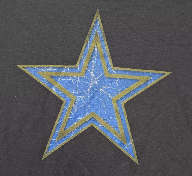 Dallas Cowboys NFL Mens 100% Cotton Navy Crew Tee T-Shirt with Star- Size 2XL 2