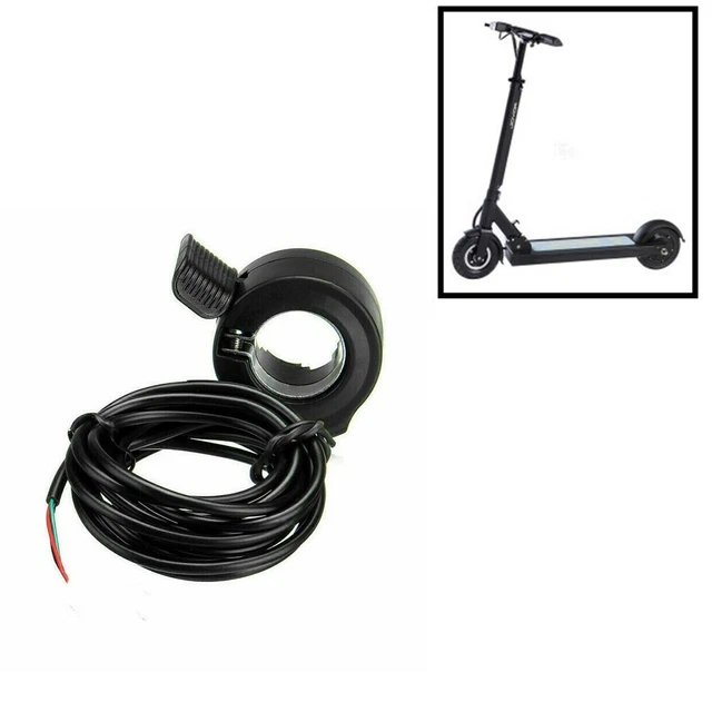 Accélérateur Pouce Vélo électrique Alomejor - ABS Durable - Compatible Scooters Et Vélos électriques - Installation Facile