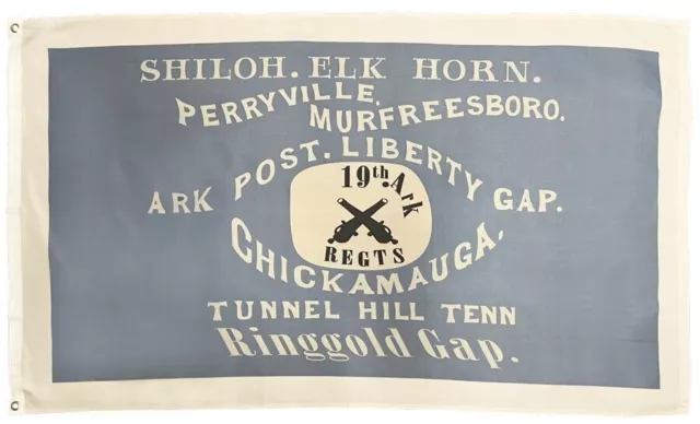 19th Arkansas Infantry Regiment 3x5 Flag 100D