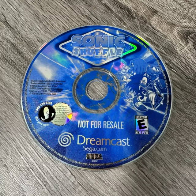 Sonic Shuffle (Sega Dreamcast, 2000) Disc Only Tested & Works Not For Resale