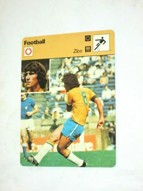 Sportscaster Fiche Champion Football Zico Bresil Brasil Brazil 1978 Flamengo