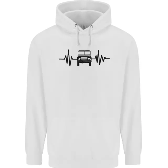 Felpa con cappuccio bambini 4x4 battito cardiaco pulse fuori strada