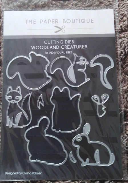 The Paper Boutique Woodland Creatures Die Set von Claina Palmer (10 Würfel)