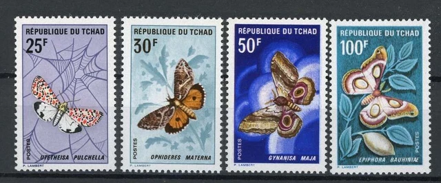 Tschad 207-210 postfrisch Schmetterling #HF469
