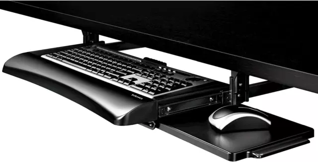 Office Suites Underdesk Keyboard Drawer, Black/Silver (9140305)
