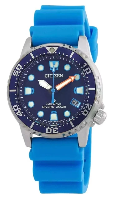 Montre homme Citizen édition limitée en acier inoxydable avec cadran bleu automatique NJ0178-81M 100M