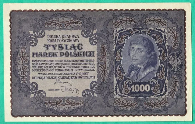 Pologne - 2 Billets De 1000 Marek 1919 Numeros Se Suivant - Billets Neufs Unc