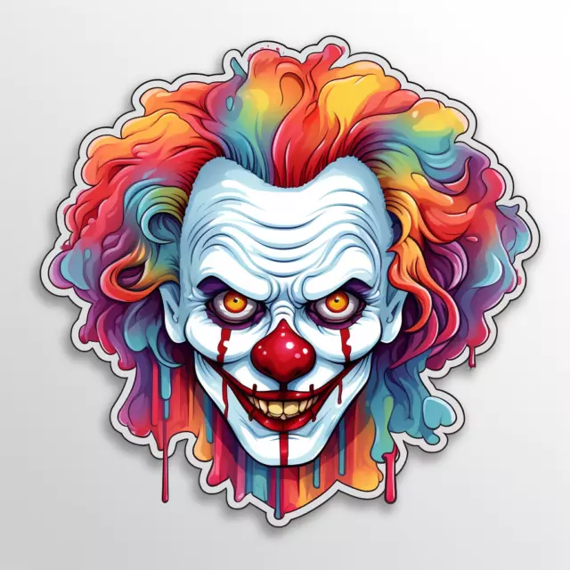 Car Sticker Horror Clown Sticker, Decal