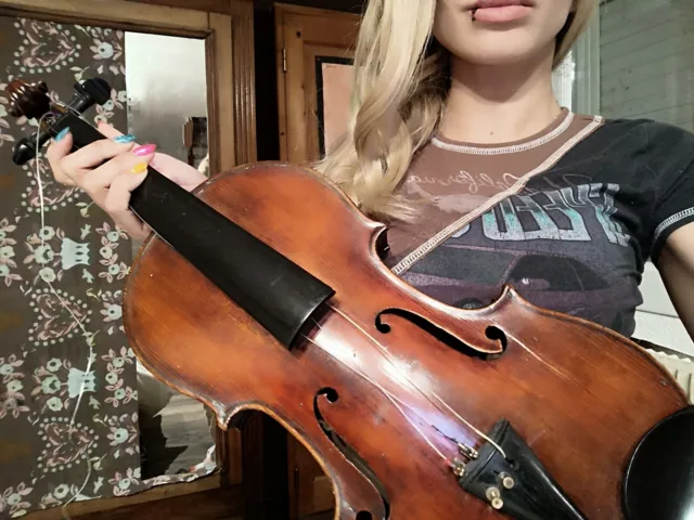 Old Violin Violon Violino Handmade Geige Sur Le Modèle De Bernardo Calcani