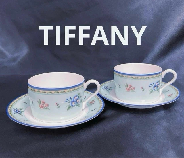 TIFFANY & CO. Morning Glory Plates Set of 4 Made in Japan £115.19