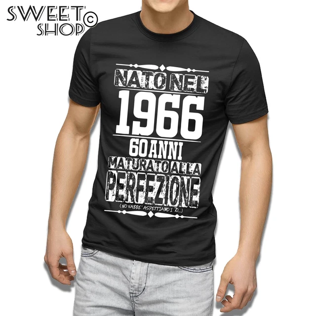 T-shirt Limited Edition 1966 J849 Idée Cadeau 50 Ans - Noir - Neuf Avec étiquettes